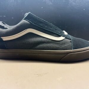 New Without Box Men’s VANS Old Skool Black Suede Canvas Black Gum Sneaker Men 13